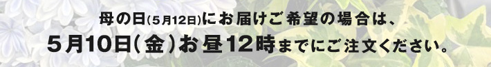 母の日フラワーギフト　母の日に贈る花