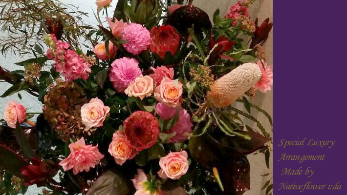 開店祝い　豪華スタンド花　東京　フラメンコ　ネイティブフラワー　オーダーメイド花