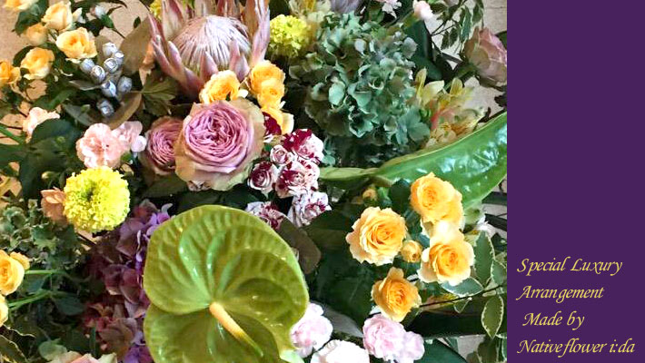 周年祝いの花　東京　二子玉川の花屋　ネイティブフラワーイーダ