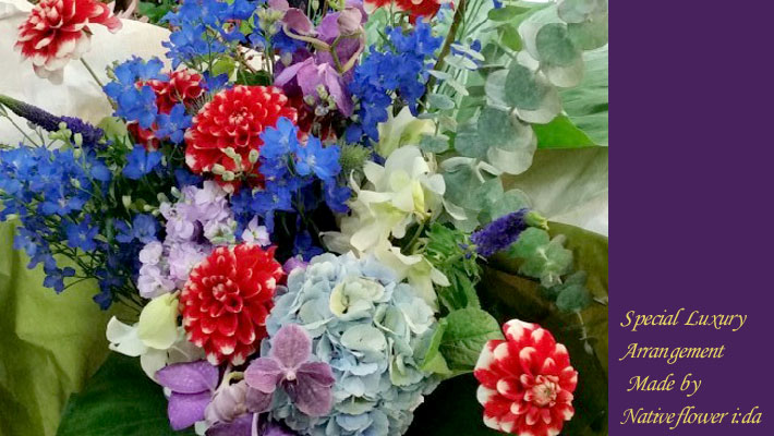 周年祝い　開店祝い　お祝い花　東京　二子玉川の花屋　ネイティブフラワーイーダ
