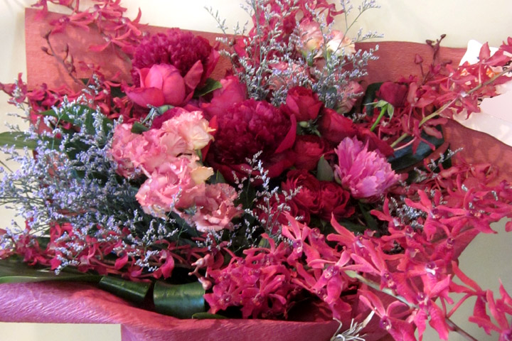 還暦祝い 花束 二子玉川の花屋 ネイティブフラワーイーダ