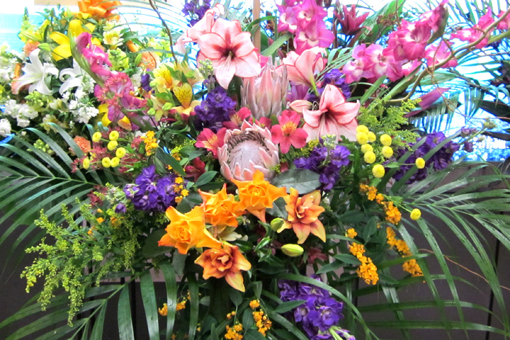 おまかせスタンド花　お祝いスタンド花　東京翌日配達可能