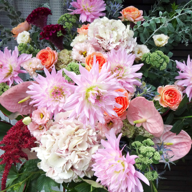 開店祝い　花　おまかせスタンド花　25000円　スタンド花　東京　二子玉川の花屋　ネイティブフラワーイーダ