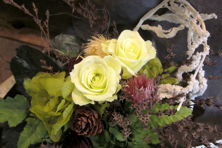 誕生日祝い　花　プリザーブドフラワーギフト